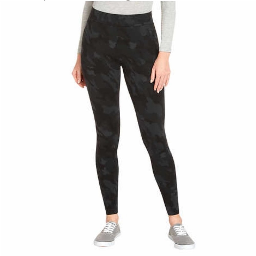 Matty M Size Small Camo leggings dark grey/black. Perfect condition no tags